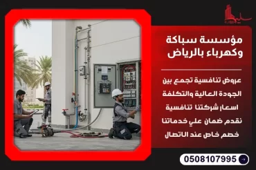 مؤسسة سباكة وكهرباء بالرياض: جودة واحترافية لخدماتك